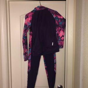 Reebok hoodie and leggings
